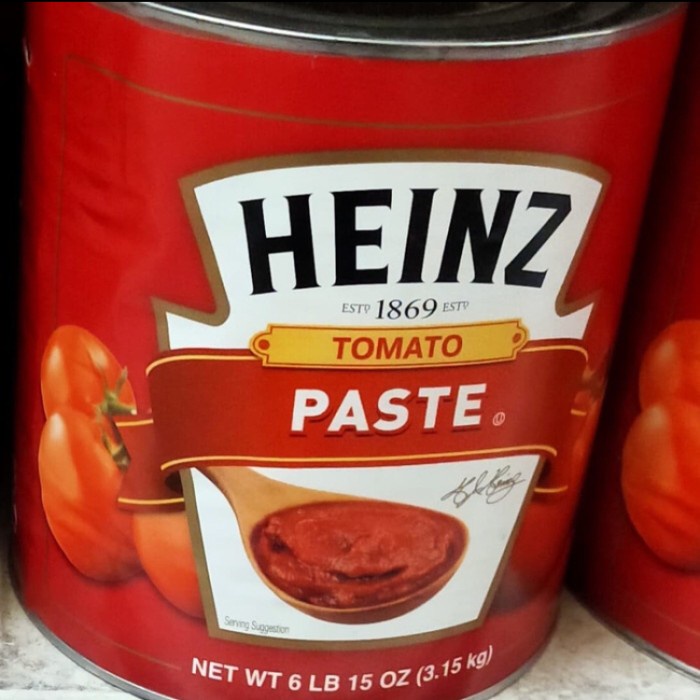 

Heinz tomate paste 3.15kg tomat sauce