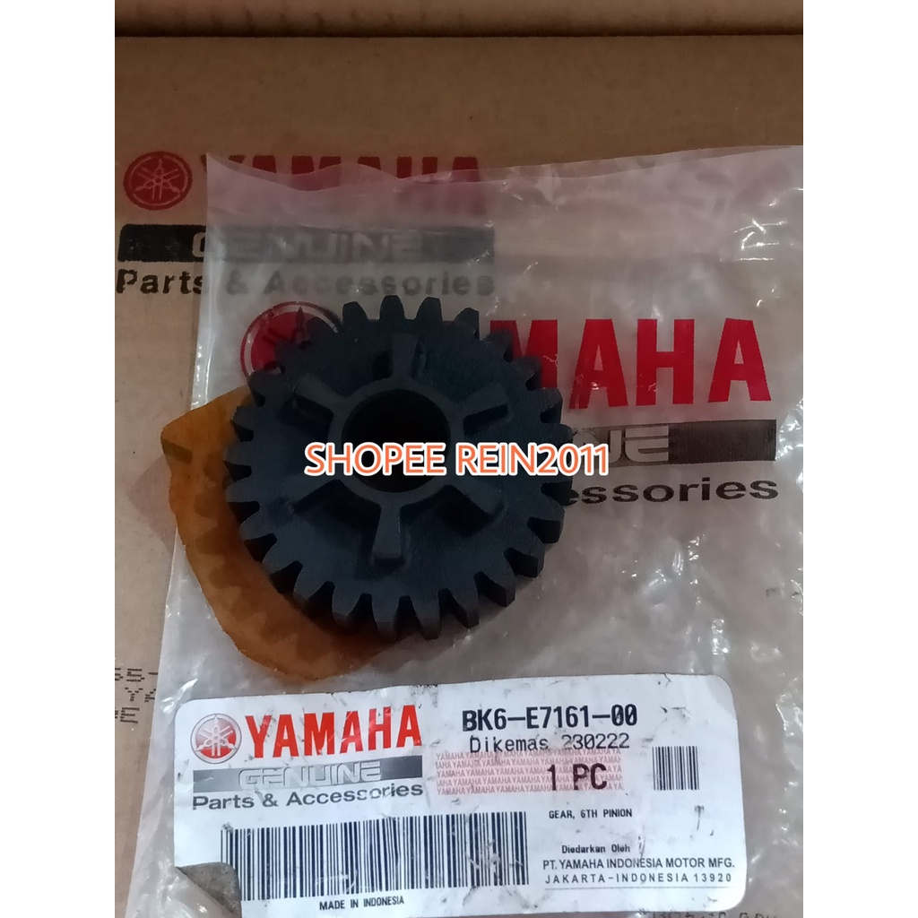 GEAR GIR RASIO 6 PINION R15 V3 ASLI ORI YAMAHA BK6 E7161 00