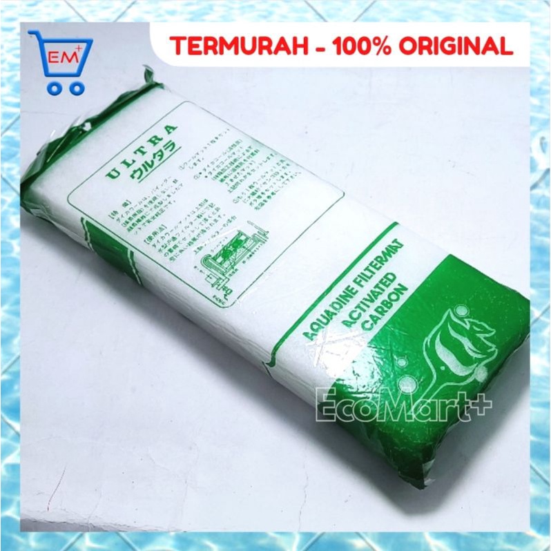 Kapas ULTRA HIJAU 32x12cm isi 2 Kapas Filter Akuarium Tebal Penjernih Air