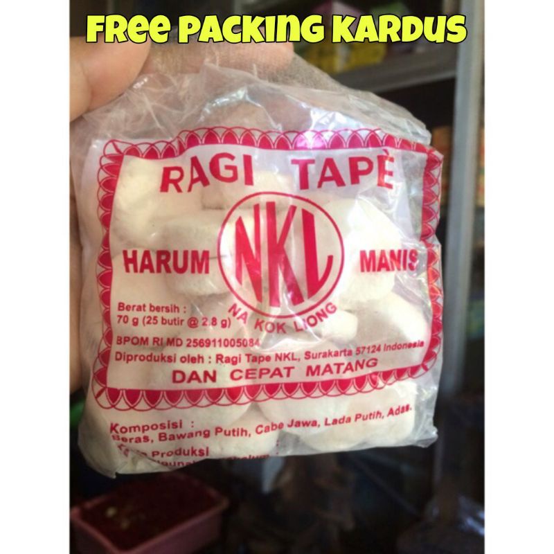 RAGI TAPE NKL ORIGINAL 100% / RAGI NKL TAPE / PAKAN SEMUT JEPANG