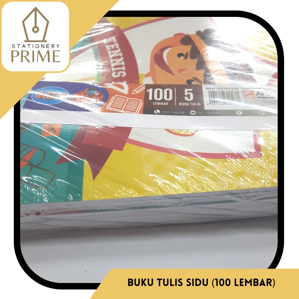 

HJK Buku Tulis Sinar Dunia / SIDU 100 Lembar ( 1 Pack isi 5 Buku )