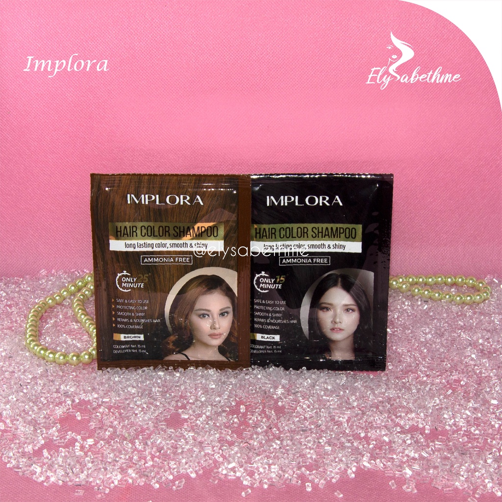 ✿ELYSABETHME✿ IMPLORA hair color semir permanent anti rambut rusak bercabang pewarna coloring