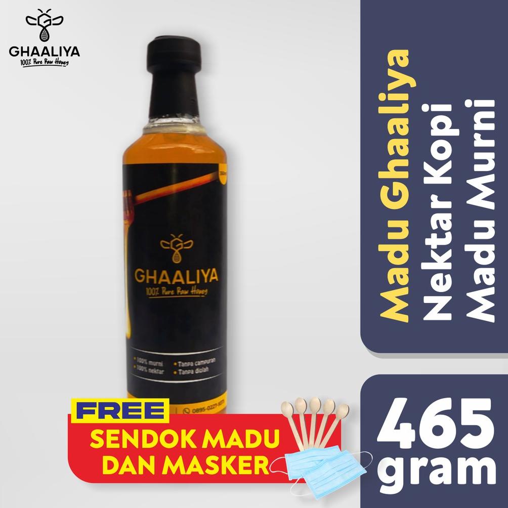 

[BAYAR DITEMPAT] Madu Murni Asli 100% Tanpa Campuran Nusantara - Nektar Bunga Kopi 350ml/465gram