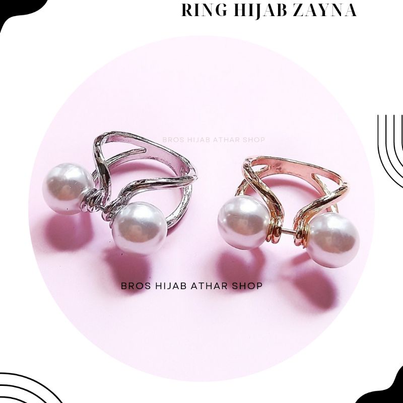 Ring hijab jepit korea/cincin jilbab/bros ring/ring jilbab/bros jepit kerudung