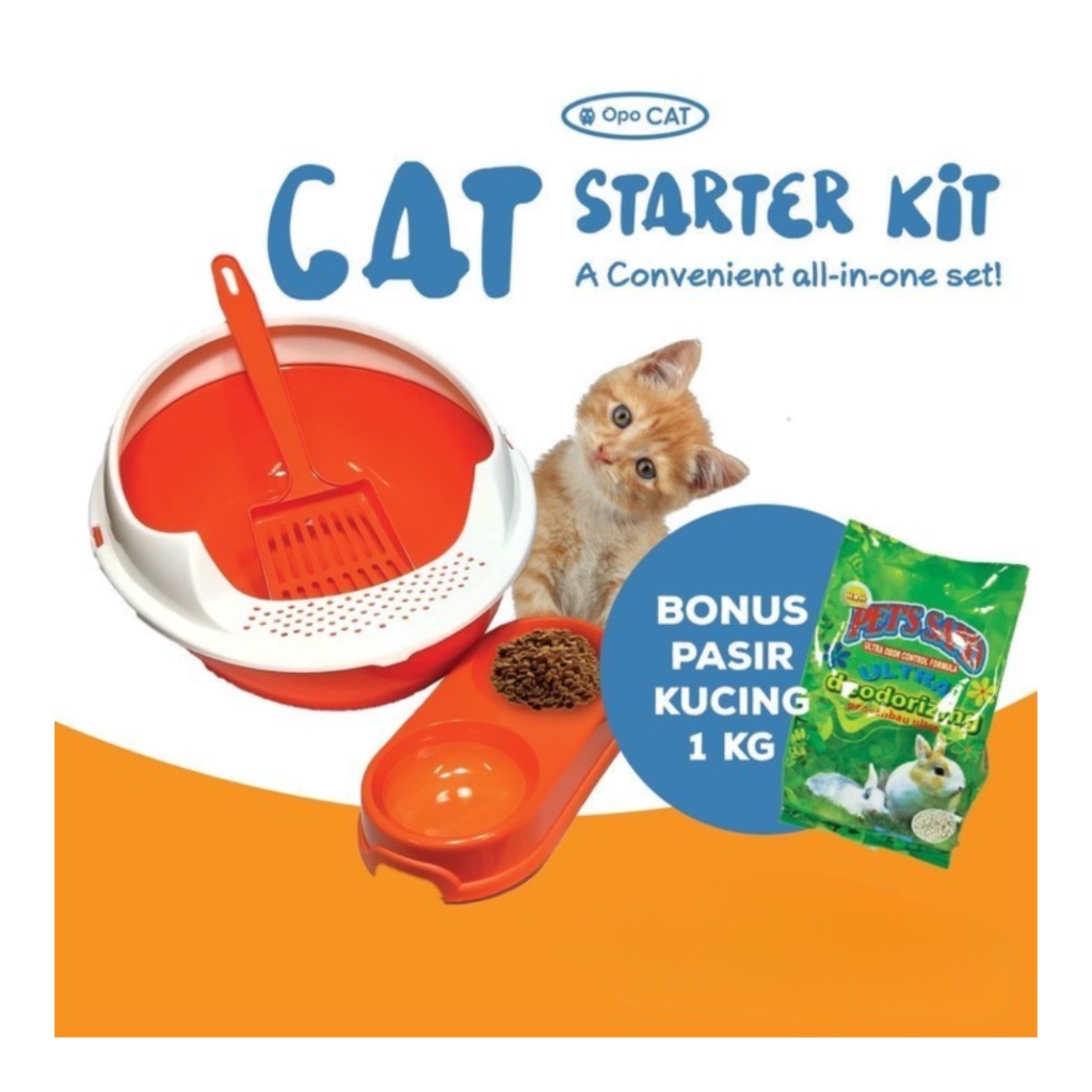 PF115 Cat Starter Kit / Bak Pasir Kucing / Toilet Kucing / Cat Litter Box