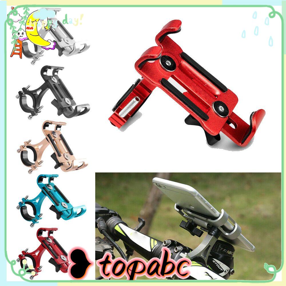 Top Aluminium Alloy Phone Mount Logam Tahan Lama Stang Stand Bracket Penyangga Ponsel