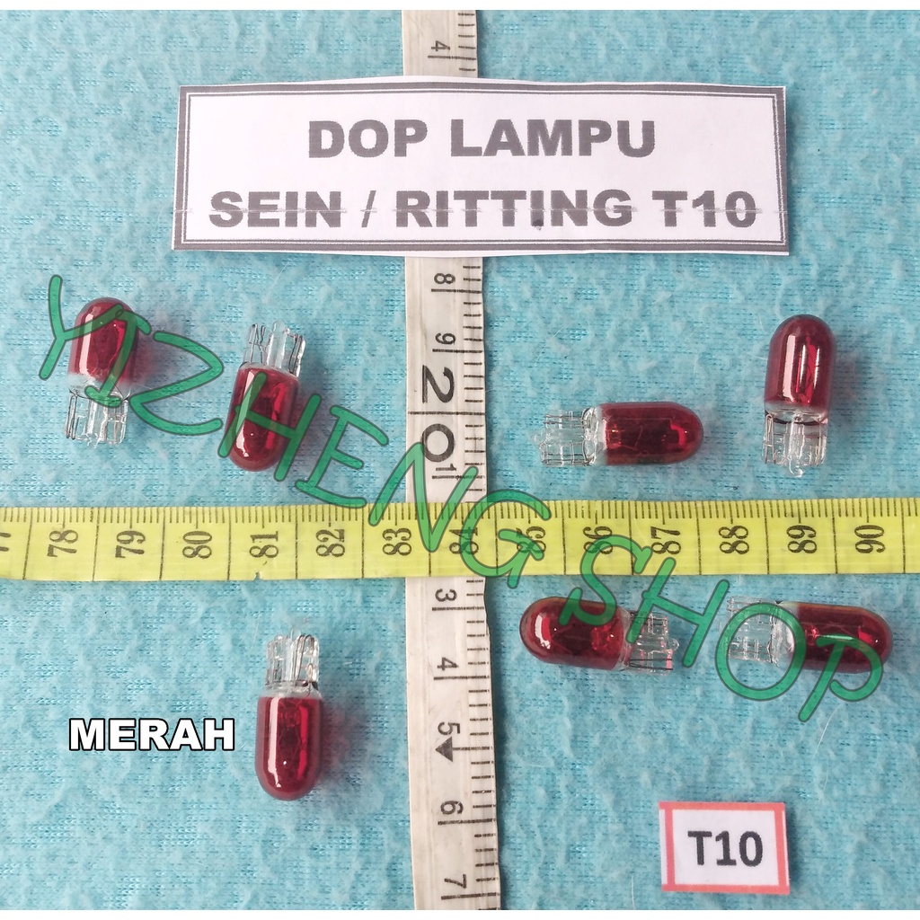 DOP LAMPU SEIN/ RITTING T-10 MERAH
