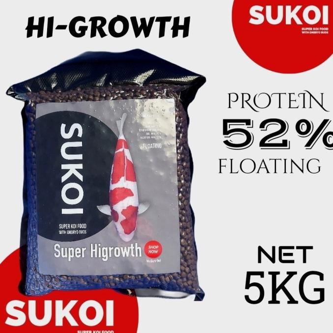 Pakan koi Sukoi Hi growth 5Kg