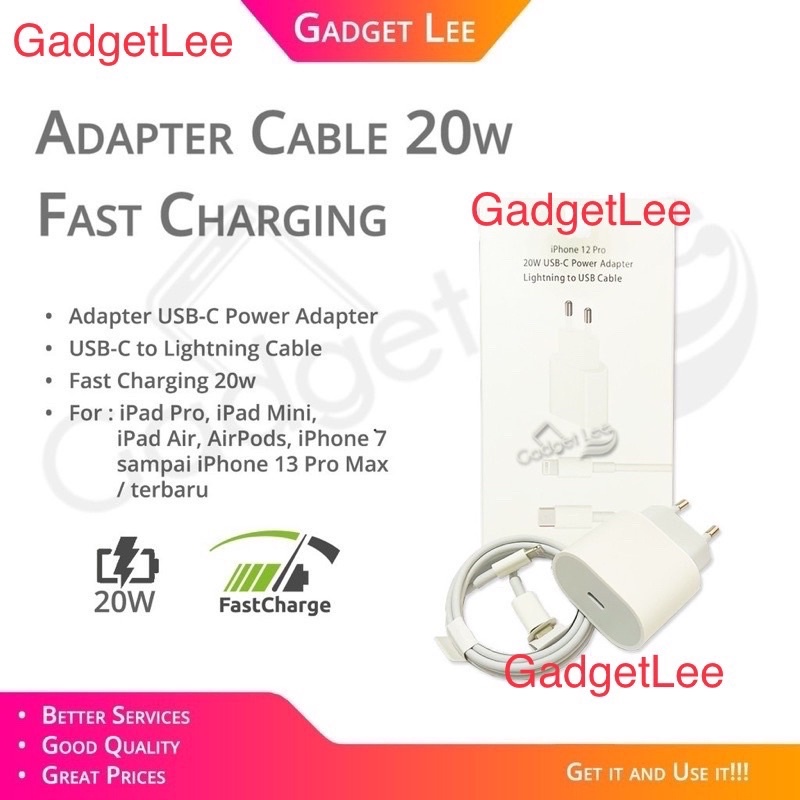 GadgetLee Adapter charger 20W fast charging