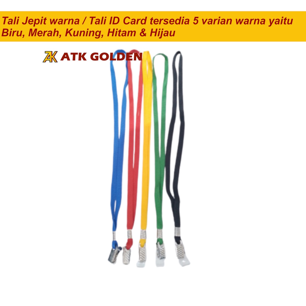

Tali Jepit warna / Tali ID Card