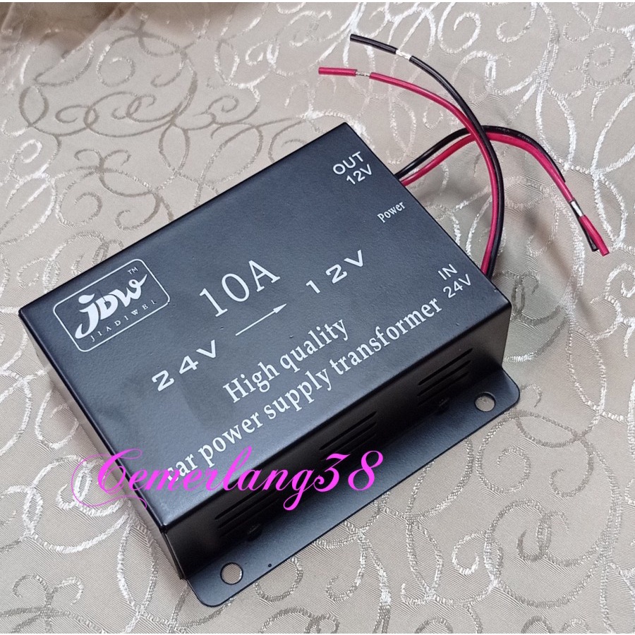 Step Down 10A DC 24V to 12V Car Power Supply Transformer Converter