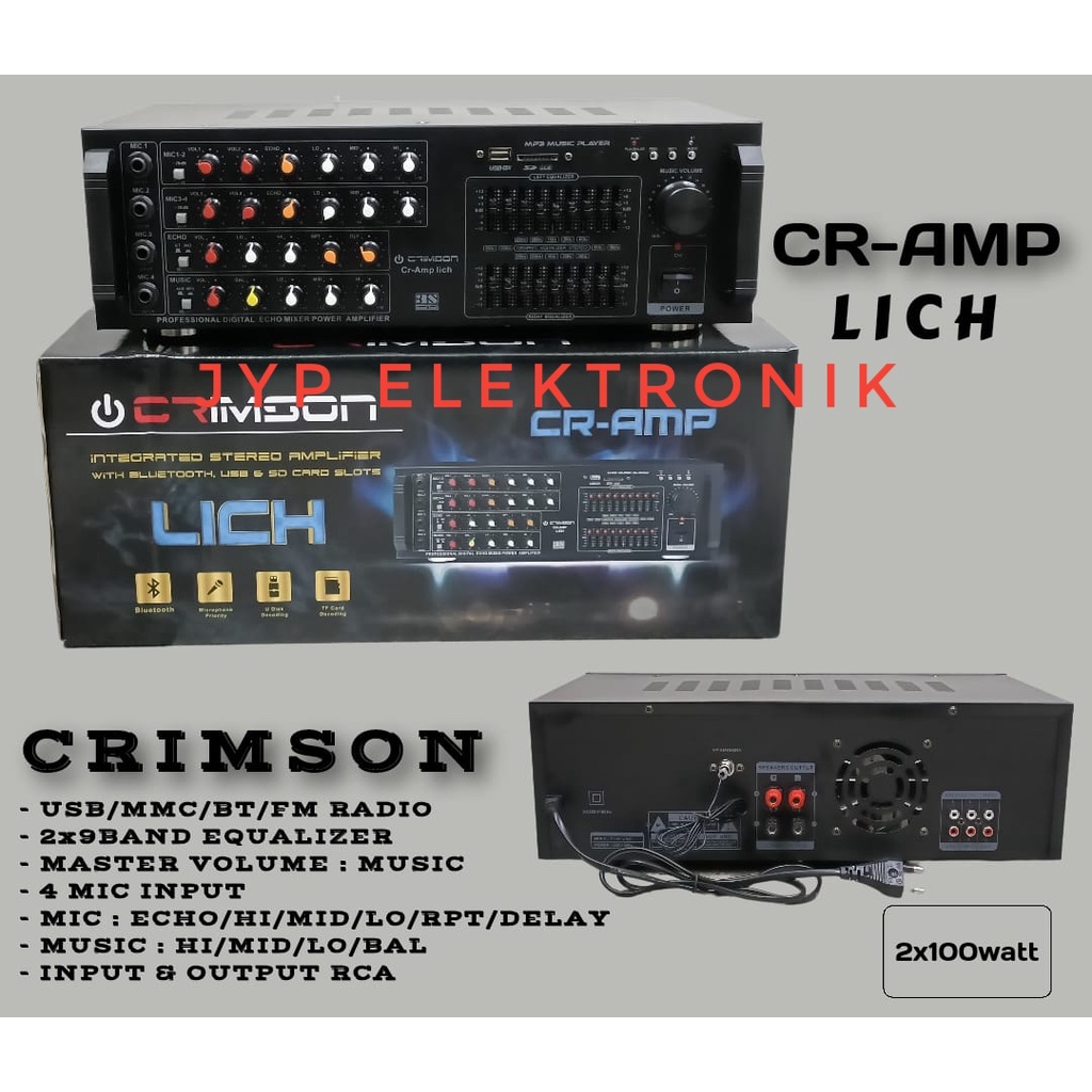 AMPLIFIER CRIMSON CR AMP LICH / CRIMSON CR LICH PROFESSIONAL