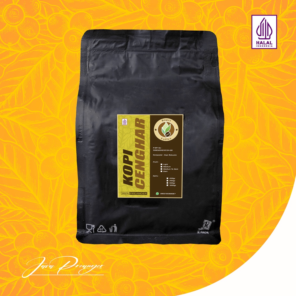 

Kopi Cenghar Kopi Bubuk Robusta Special Kopi Asli Kopi Alami 500gr