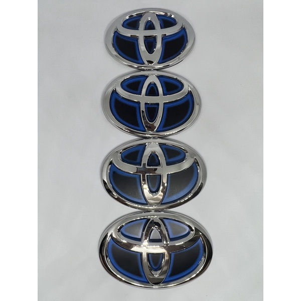 Emblem Logo Toyota Hybrid hitam biru