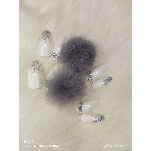 NAILART POM2 SILVER FRE LEM JELL