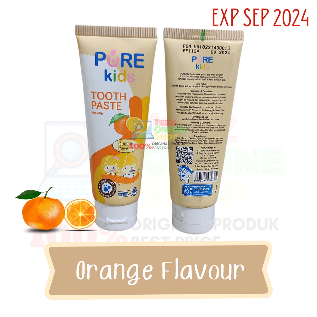 Pure Kids Toothpaste 50gr