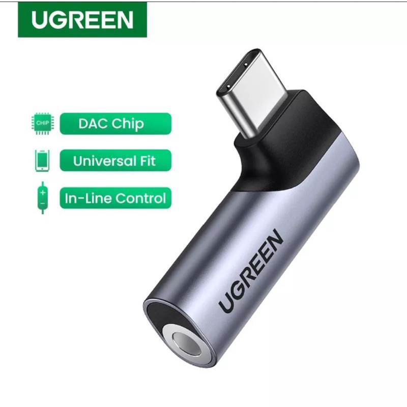 Ugreen USB Type C to 3.5mm Audio Adapter DAC Chip for Samsung iPad Pixel Asus Huawei Xiaomi Oppo Vivo