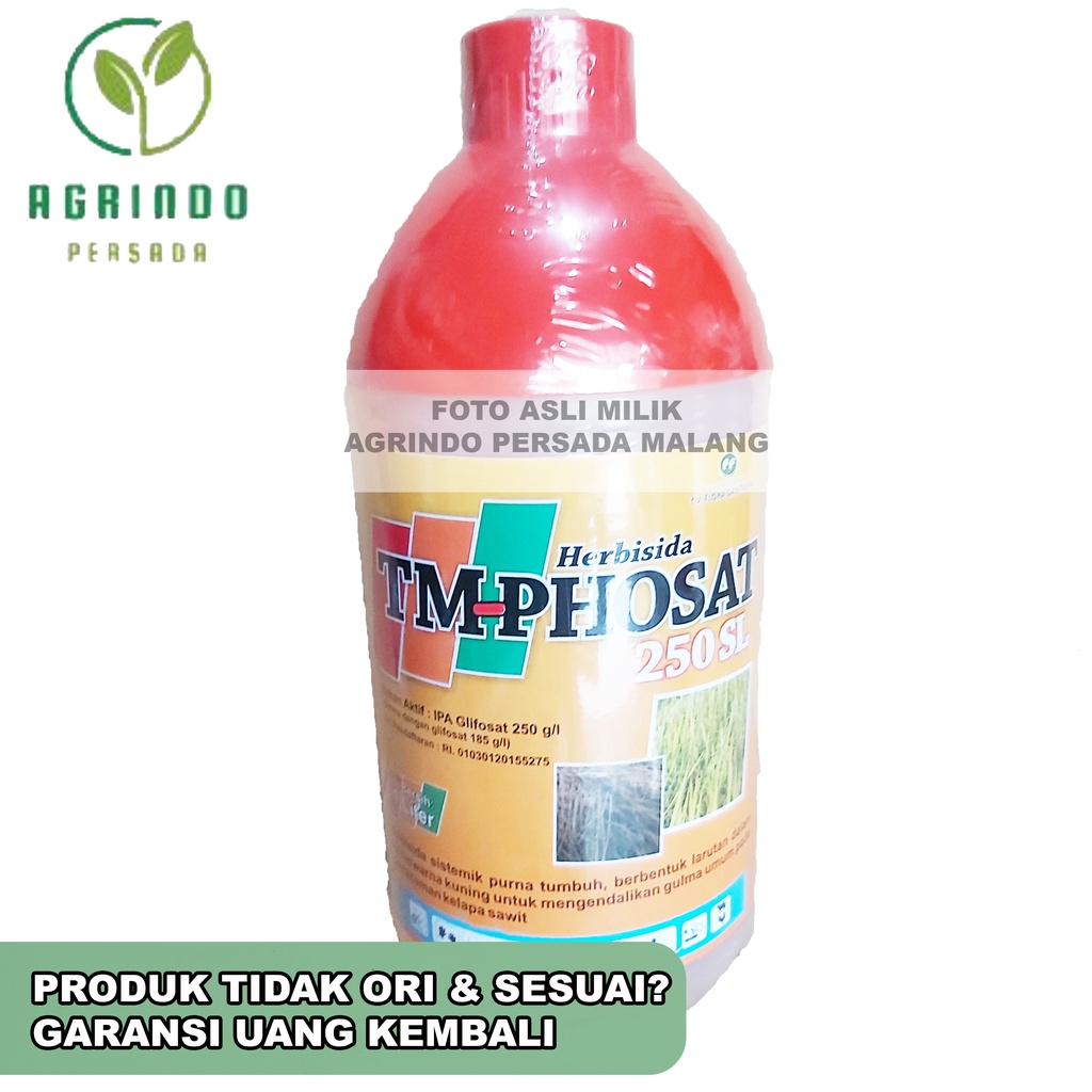 Herbisida TM Phosat 1 Liter | Herbisida Pembasmi rumput mati sampai akar Kemasan 1 Liter