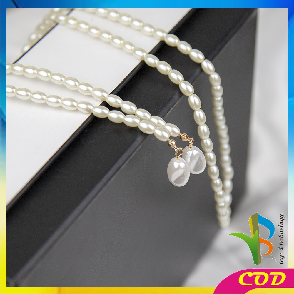 RB-K122 Kalung Wanita Infinity Love Aksesoris Fashion Cewek Korean Style Kalung Rantai Liontin / Pearl Necklace Aesthetic Women