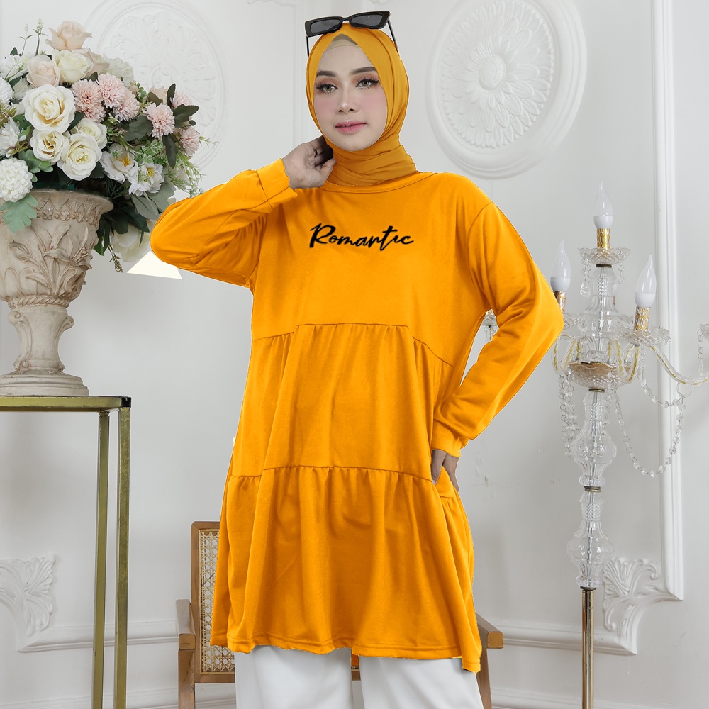 Atasan KAOS TUNIK JUMBO REMPLE WANITA - MTP2004