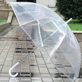Payung Transparan Bening umbrella transparant Korea white umbrella