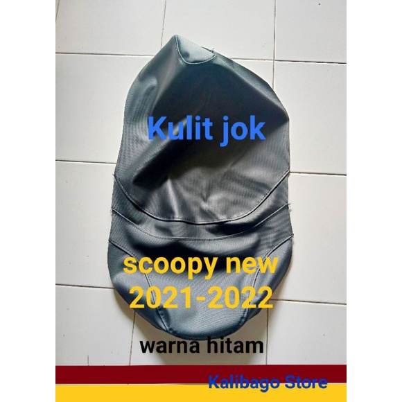Kulit jok scoopy Original scoopy 2021 2022 2023 warna hitam/scoopy terbaru