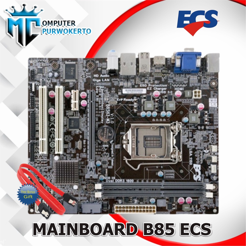 Motherboard B85 Intel LGA 1150 ECS Onboard