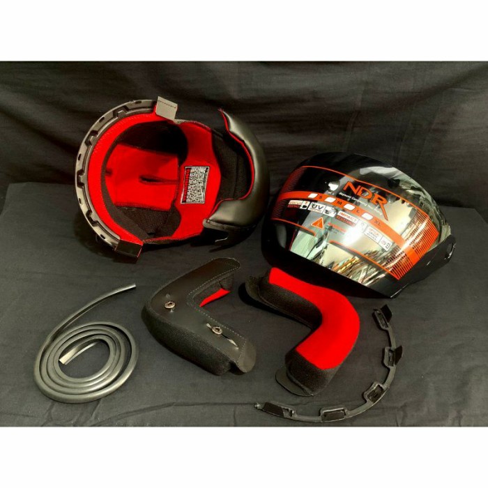 PAKET BUSA HELM KYT 2VISION KARET KACA SILVER