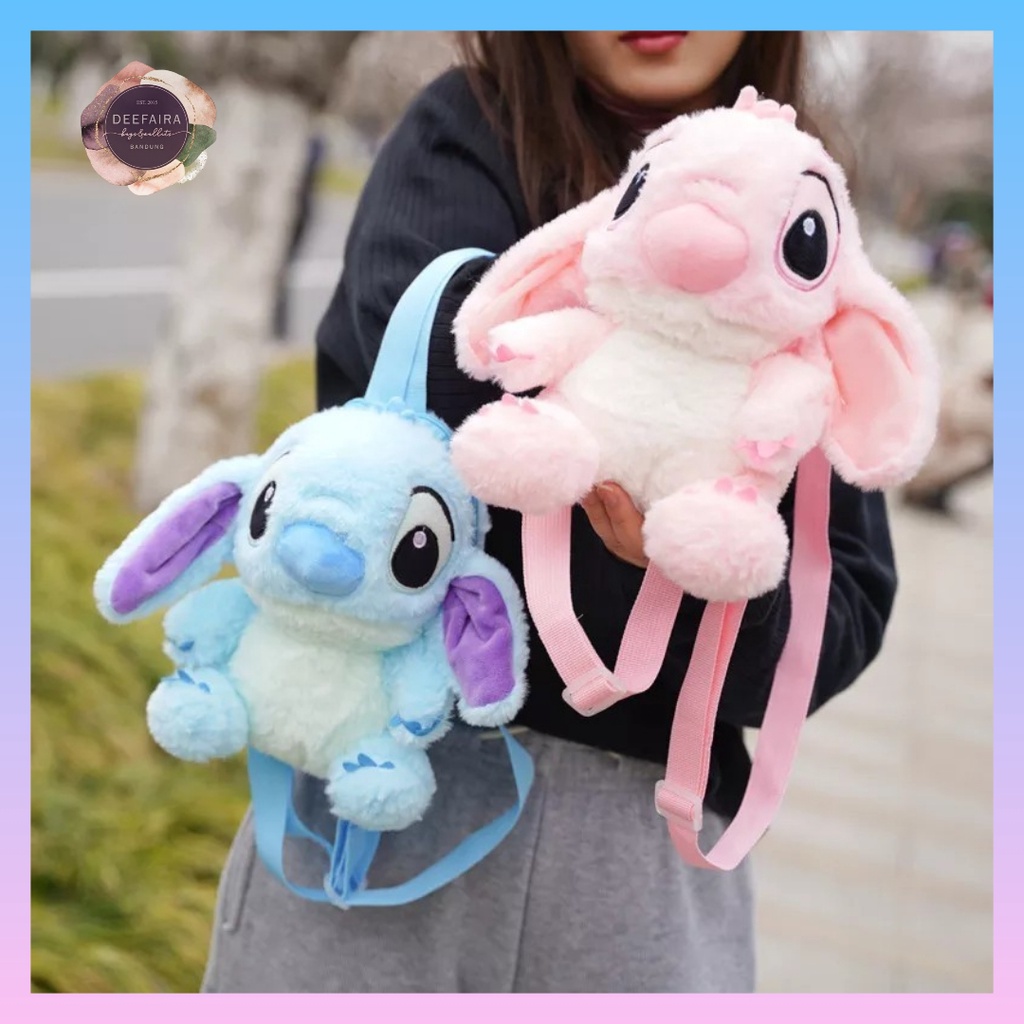 Tas Boneka Ransel Model Stitch LiL0 Bahan Lembut Dan Bisa DipakaI Kapan Saja