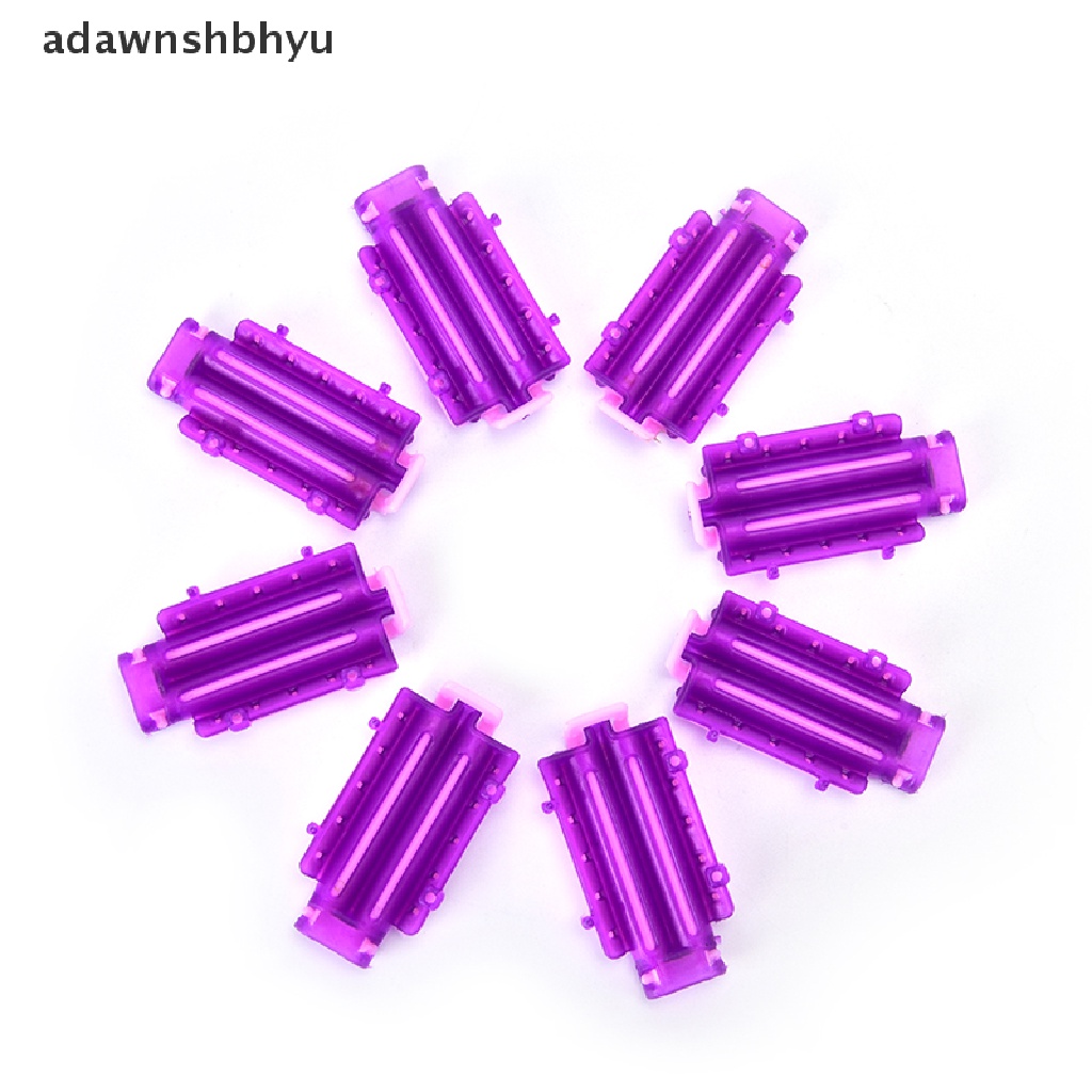 Adawnshbhyu 45pcs Rol Rambut Akar Berbulu Klem Gelombang Perm Batang DIY Jagung Klip Kerut ID