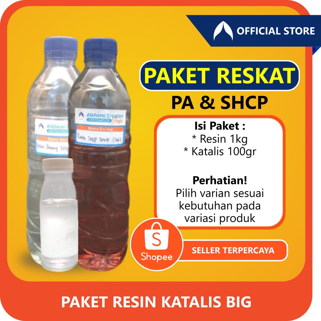 Jual Paket Resin Katalis Big Resin 1kg Katalis 100gr Shopee