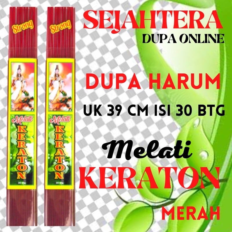 Dupa Hio Harum Strong 30 Btg “MELATI KERATON” MERAH Pouch