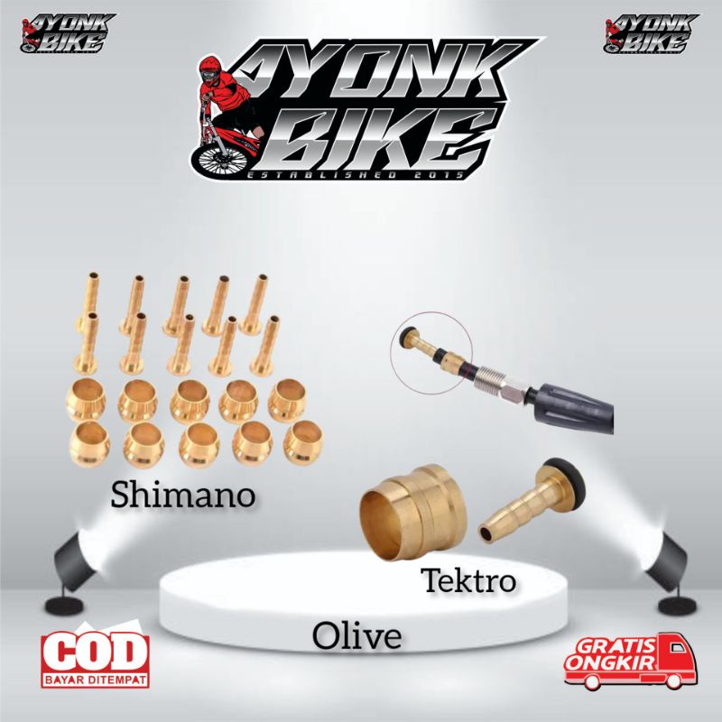 olive rem hidrolik dan Tektro sepeda mtb .