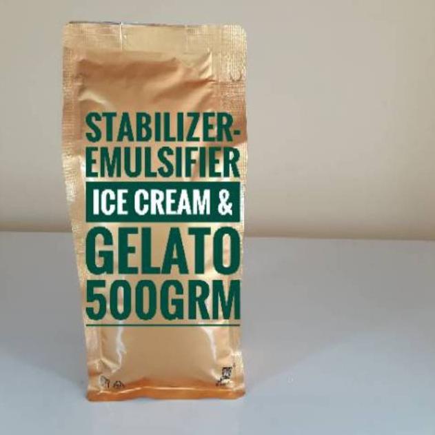 

[Q(43 ㊛) Stabilizer-Emulsifier Ice Cream & Gelato [GOLD] - 500grm paling laris