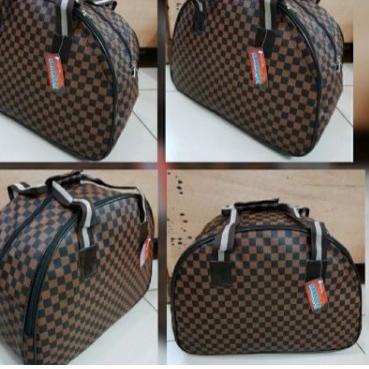 Terbaik.. TRAVEL BAG ELLE JUMBO/TRAVEL BAG LV DAMIER/TAS PULANG KAMPUNG