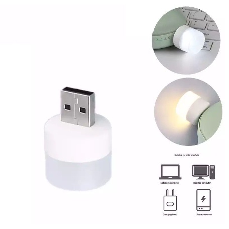 [ ABJ ] Lampu LED USB Mini /Lampu Baca Bulat
