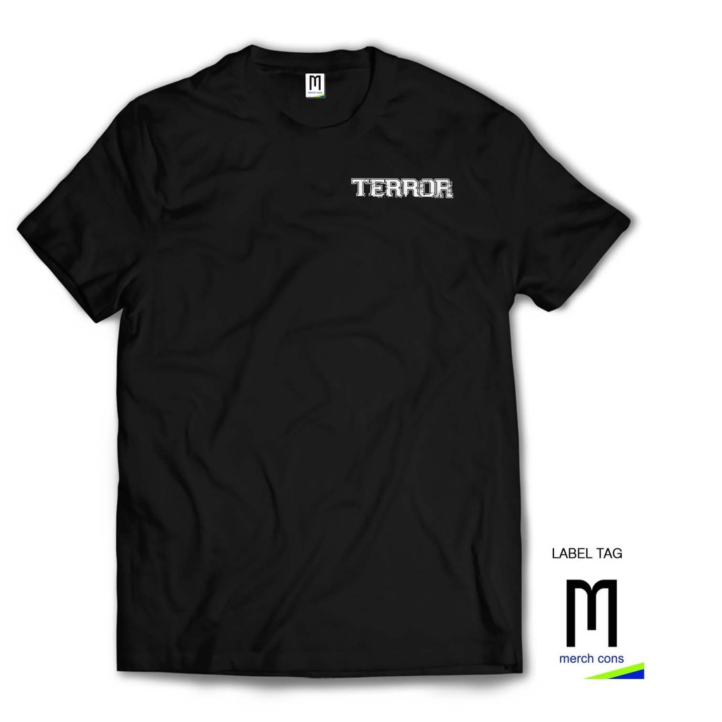 TERROR - Tshirt band hardcore punk / tag Merchcons - Hitam