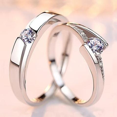 Cincin Couple Perak 925 / 925 Sterling Silver Couple Ring NCC12