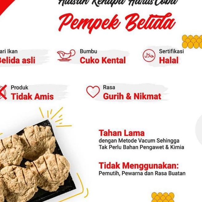 

GRATIS ONGKIR✅PEMPEK BELIDA PALEMBANG ASLI ISI 24 PCS FREE 1PAX PEMPEK STICK MIN.BELI 2 PAKET/PAKET A/FROZEN FOOD/PEMPEK FROZEN|KD8