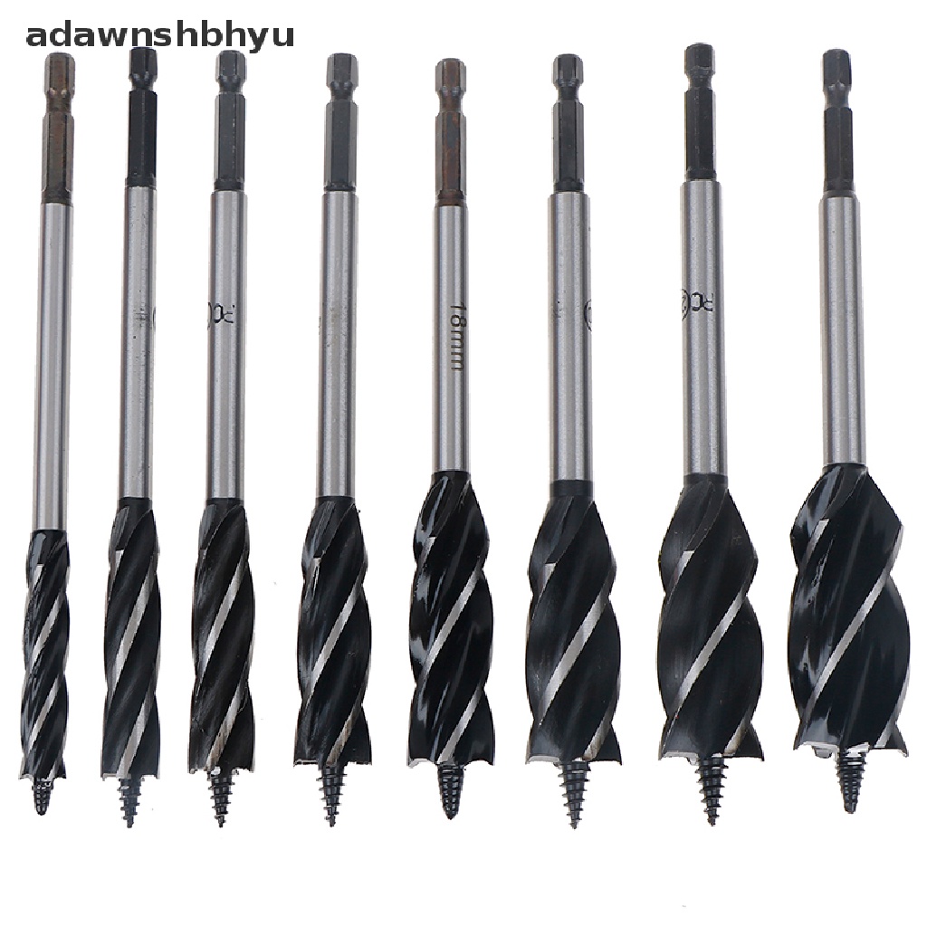 Adawnshbhyu 10-25mm Twist Drill Bit Set Kayu Fast Cut Auger Carpenter Joiner Tool ID