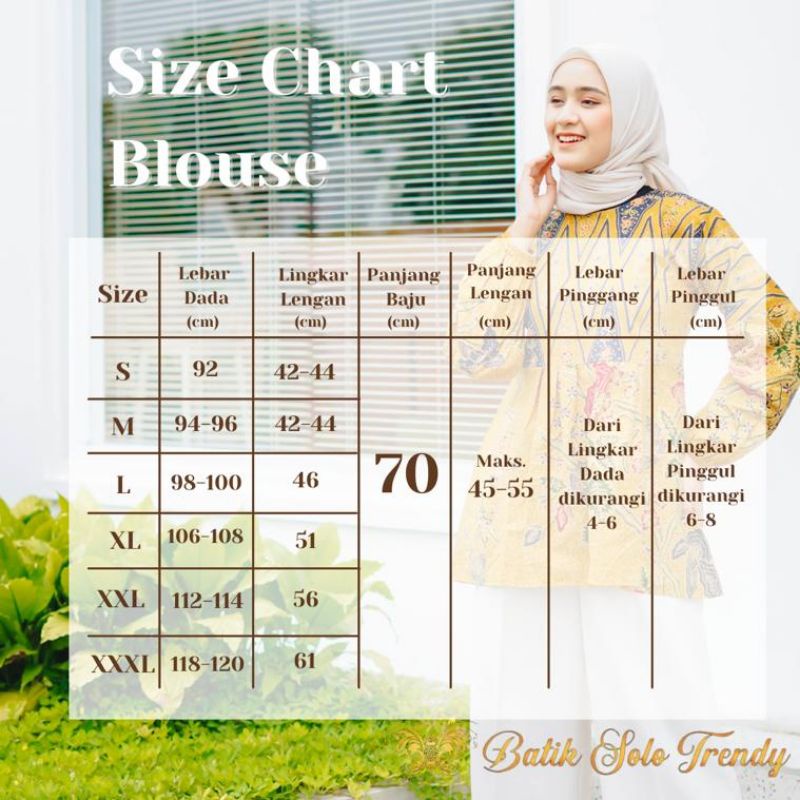 BAJU BLOUSE  WANITA BATIK KAIN KATUN HALUS LAPIS FURING / TRIKOT MURAH