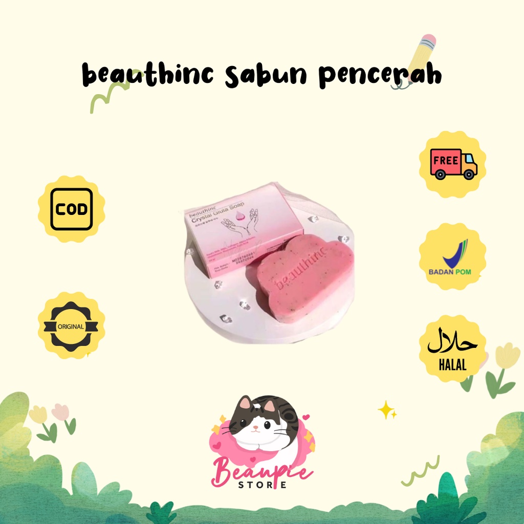 ORIGINAL CRYSTAL GLUTA SOAP BY BEAUTHINC sabun pencerah