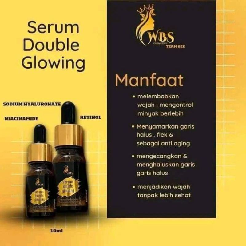 Serum Wbs cosmetics / Serum double glowing / Serum viral / Serum Wbs kanak Sasak