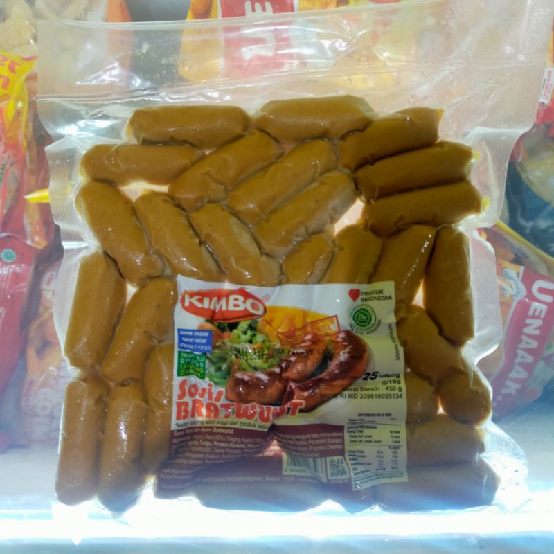 KIMBO SOSIS BRATWURST MINI COCKTAIL 450 gr 25 pcs