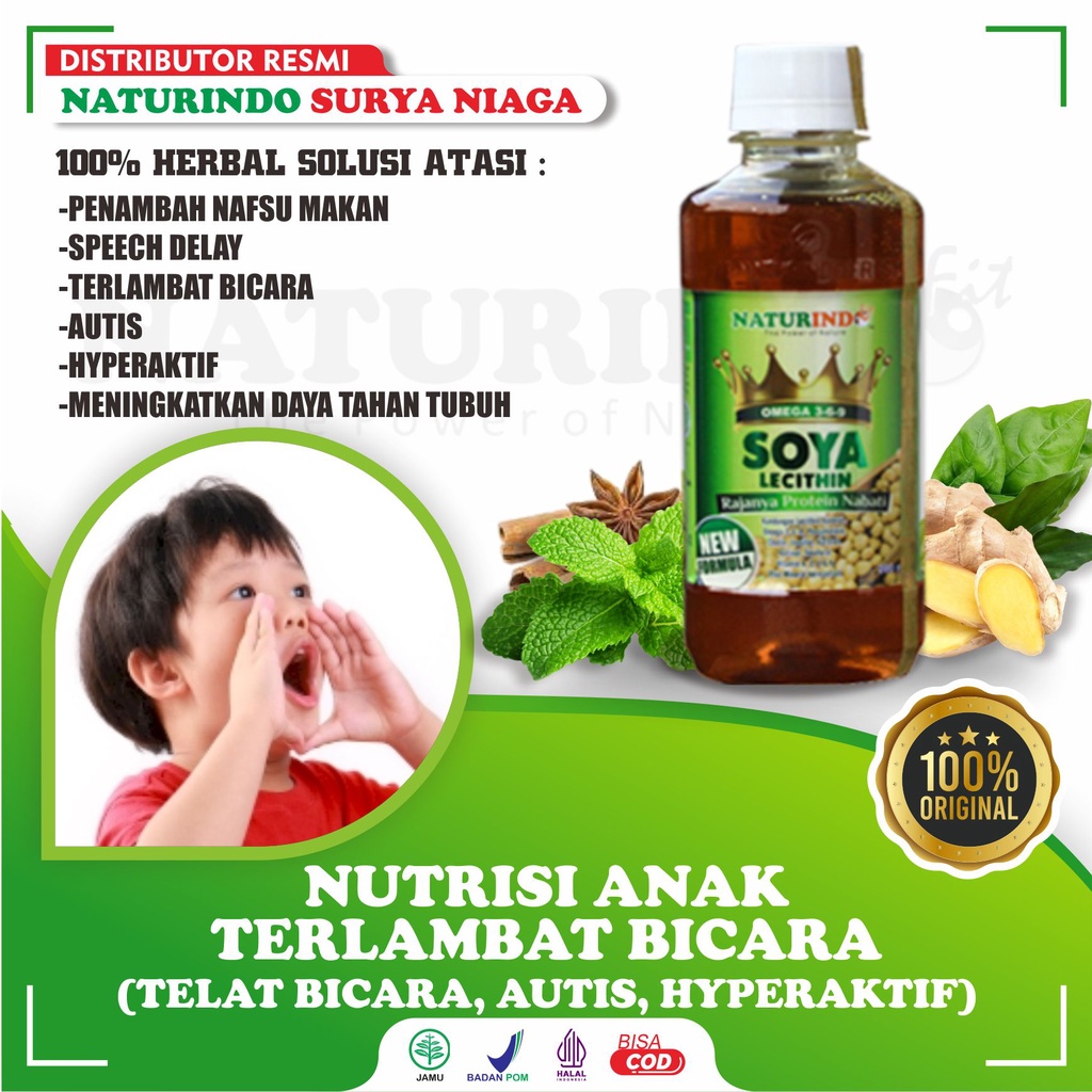 SOYA LECITHIN Vitamin Speech Delay Penambah Nafsu Makan Anak Soya Nutrisi Anak Bayi Obat Penambah Na