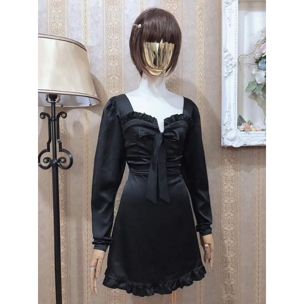Dress Korea Hitam