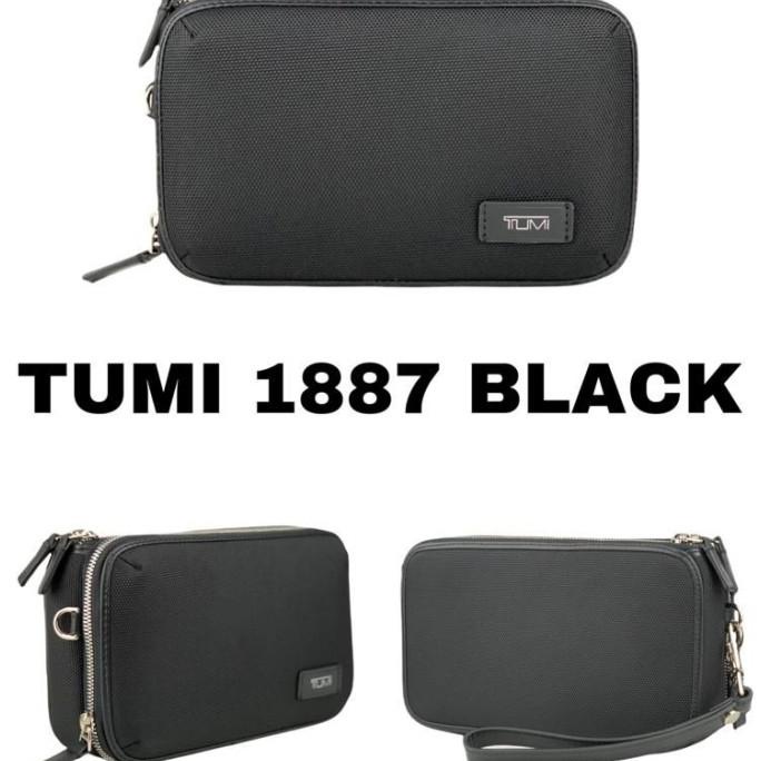 POUCH BAG CLUTCH TAS TANGAN HANDBAG PRIA TUMI ALPHA TRIPLE ZIP MI'OR