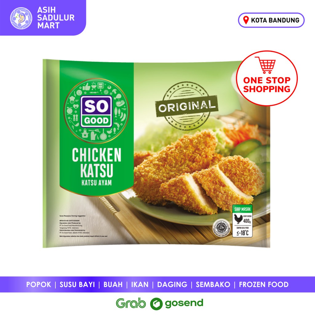 So Good Chicken Katsu Original 400gr dan chicken nugget sunny gold 500gr