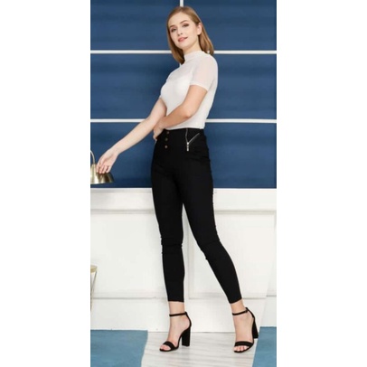 Celana Stretch Wanita Highwaist Import / Jegging Stretch Wanita
