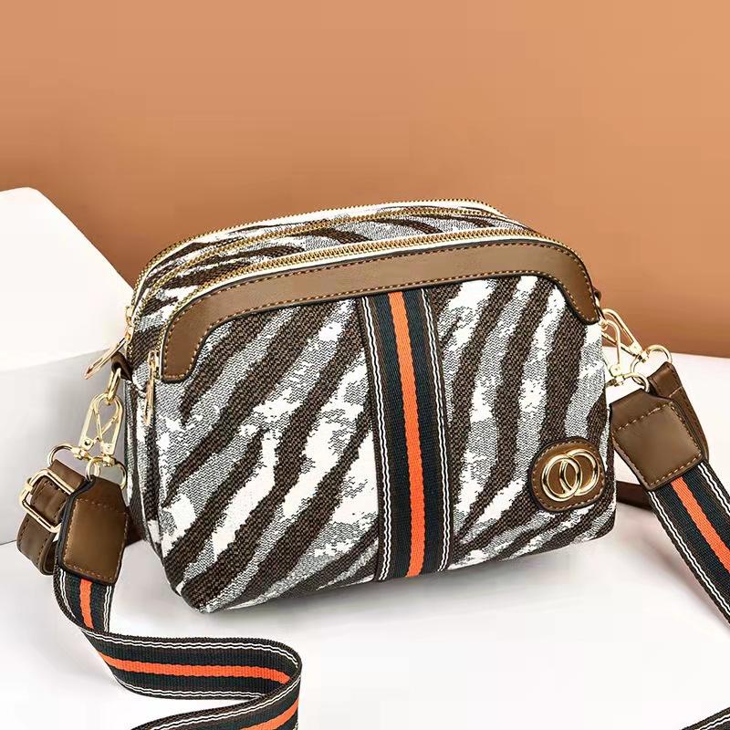 BJ62614 - BEIGE/BLACK/BROWN/ZEBRA - TAS SLEMPANG MOTIF KOTAK WANITA FASHION IMPORT MODIS ELEGAN TERMURAH TERLARIS TERBARU BAGSTORE JAKARTA TAS BATAM ZC2614